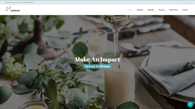Blu elefante website screenshot