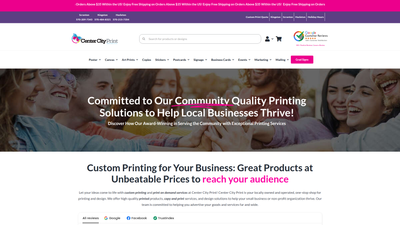 Center City Print website screenshot