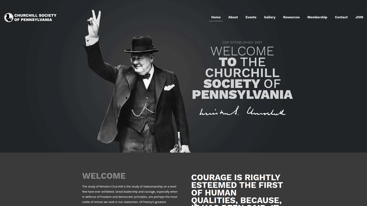 Churchill PA website screenshot