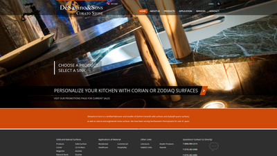 De Savino website screenshot