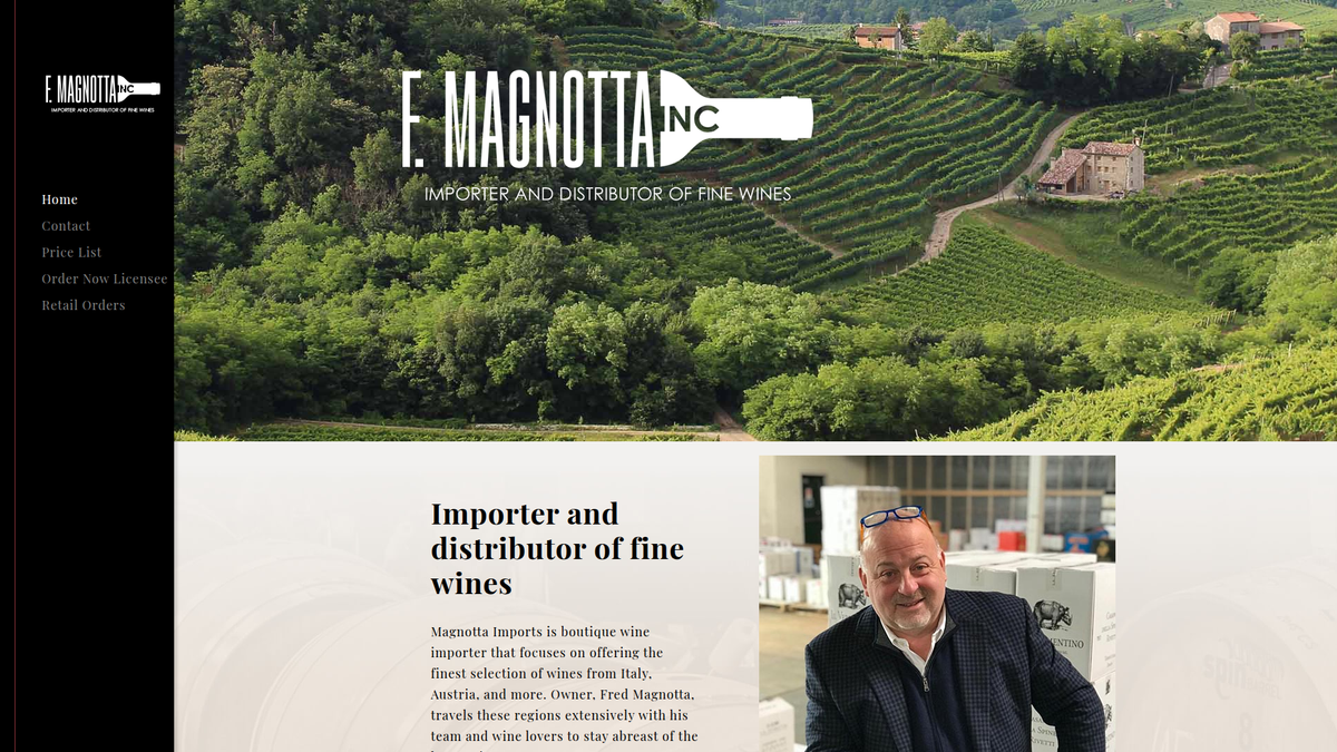 Fred Magnotta website screenshot