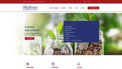 Highway FCU website screenshot