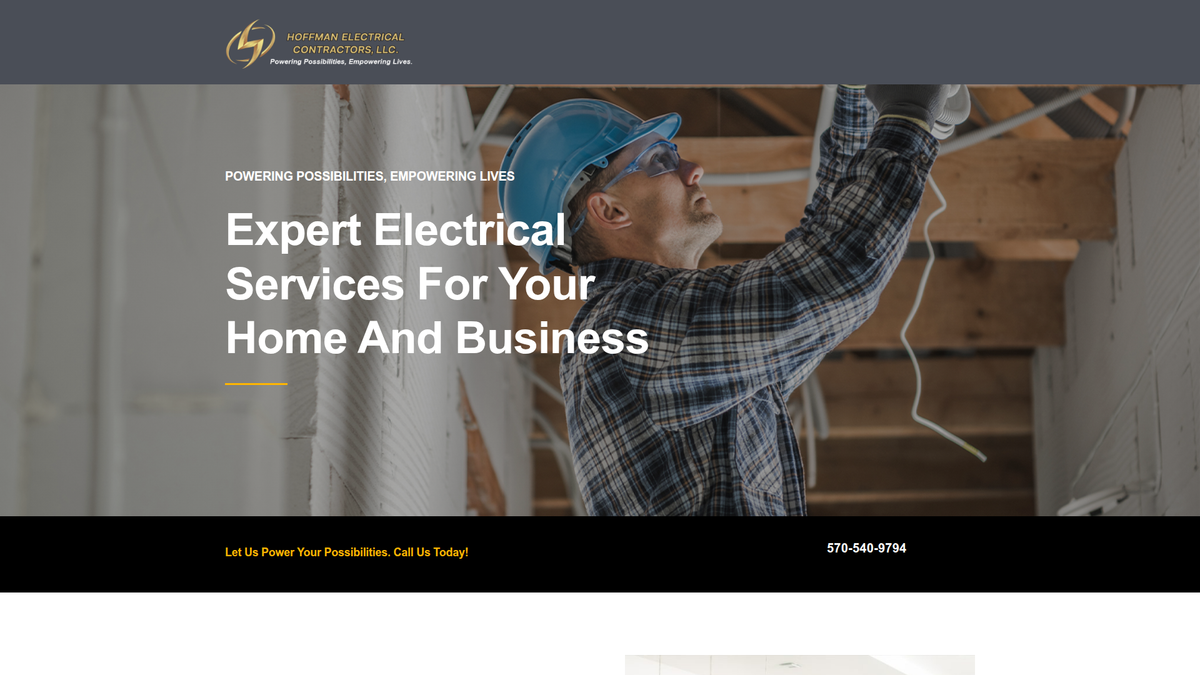 Hoffman Electric Company website screenshot
