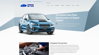Livingston Tire PA website screenshot