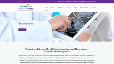 NE Rehab website screenshot