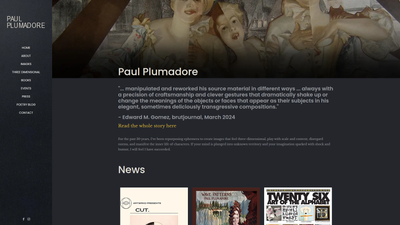 Paul Plumadore website screenshot
