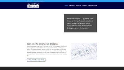 Steamtown Blueprint website screenshot