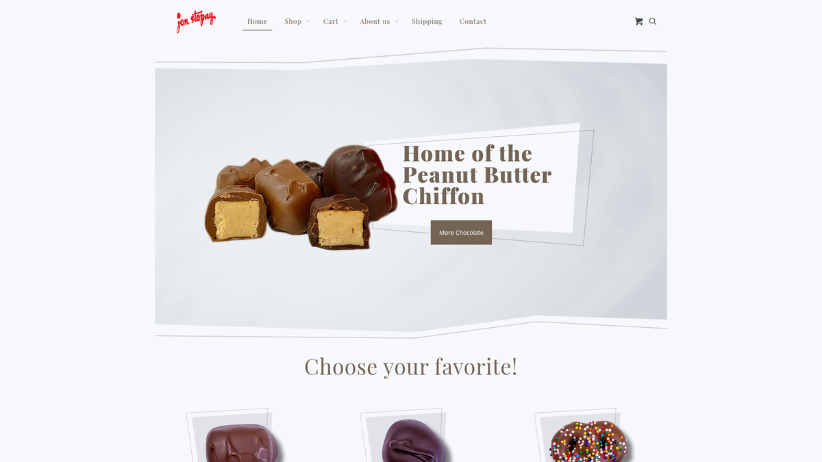 Stopay Candies website screenshot