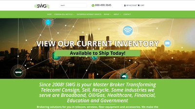 SWG Inc website screenshot