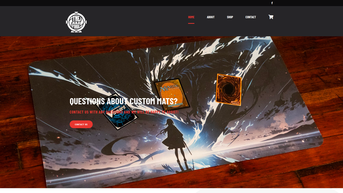 The Realm Forge website screenshot