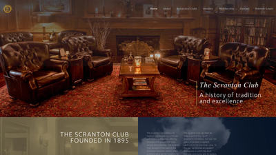 The Scranton Club website screenshot