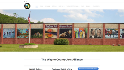 Wayne County Arts Alliance website screenshot