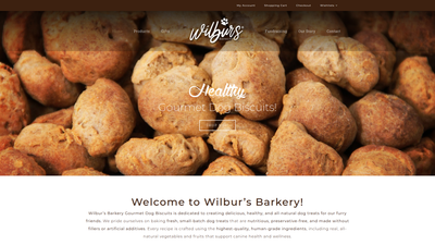 Wilbur's Barkery website screenshot